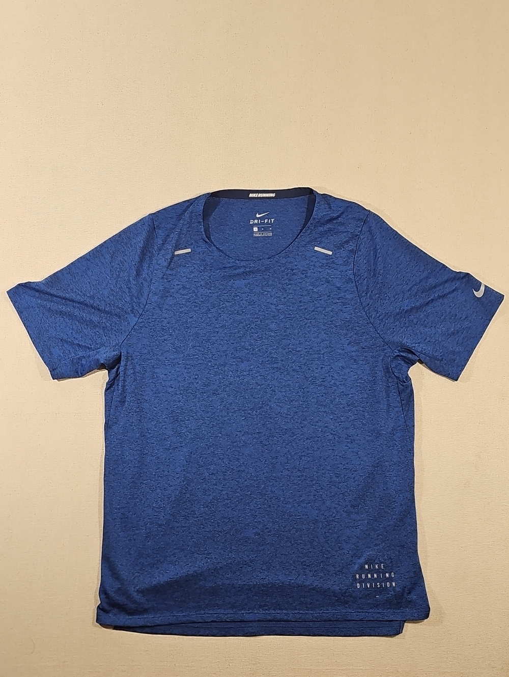 Nike Men's Short Sleeve Heathered Royal Blue Dri-FIT Tee